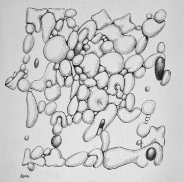 Sketchbook 2015 - Hidden pill Disegno intitolato "Sketchbook 2015 - H…" da Milto Sideris, Opera d'arte originale, Biro