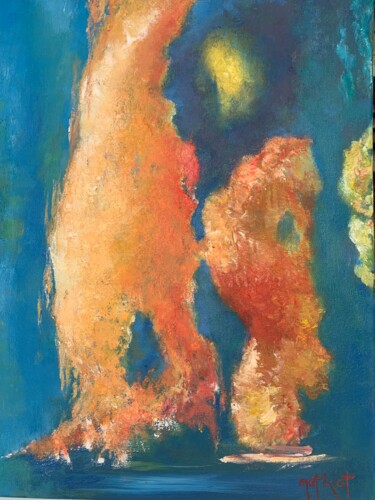 Peinture intitulée "Le Lien" par Serge Mathiot, Œuvre d'art originale, Acrylique Monté sur Châssis en bois