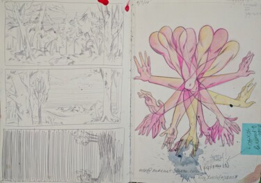 Sketchbook #4 pg19 Drawing titled "Sketchbook #4 pg19" by Oberlin The Artist, Original Artwork, Pencil