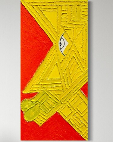 "The worried" başlıklı Tablo Myriam Zuhuly Perillard tarafından, Orijinal sanat, Akrilik Ahşap Sedye çerçevesi üzerine monte…