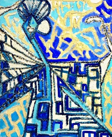 "Dancing on the beach" başlıklı Tablo Myriam Zuhuly Perillard tarafından, Orijinal sanat, Akrilik Ahşap Sedye çerçevesi üzer…