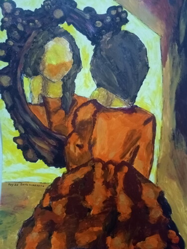 "Self reflexion" başlıklı Tablo Fayza Benbouaanane tarafından, Orijinal sanat, Akrilik