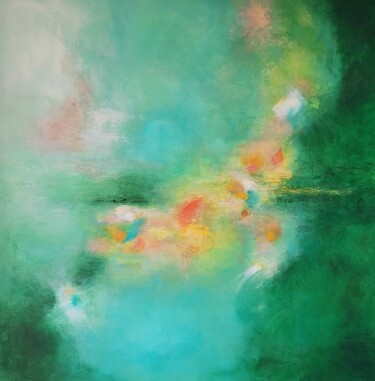 绘画 标题为“EMOTION POÉTIQUE” 由Isabelle Eisenberg, 原创艺术品, 丙烯 安装在木质担架架上
