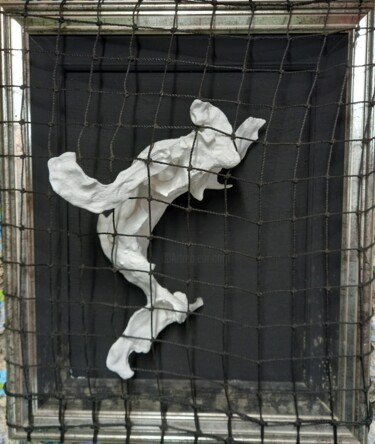 Sculpture titled "ghostbusters" by Alessandro Bionda, Original Artwork, Wood Mounted on artwork_cat.