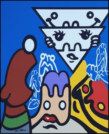 Pintura titulada "Sex in the city (N°…" por Jean Hellemans, Obra de arte original, Acrílico Montado en Bastidor de camilla d…