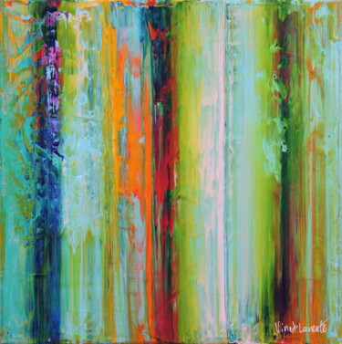 Verticool VII Painting titled "Verticool VII" by Vinet-Larente, Original Artwork, Acrylic Mounted on Wood Stretcher frame