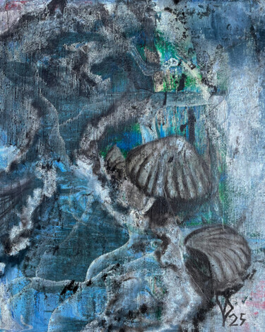 Malerei mit dem Titel "Sea" von Viktoria Dragon, Original-Kunstwerk, Acryl