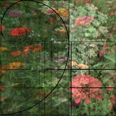 Photographie intitulée "Le Carrée 10" par Nana Plamadeala-Kiritchenko, Œuvre d'art originale, Photographie manipulée Monté s…