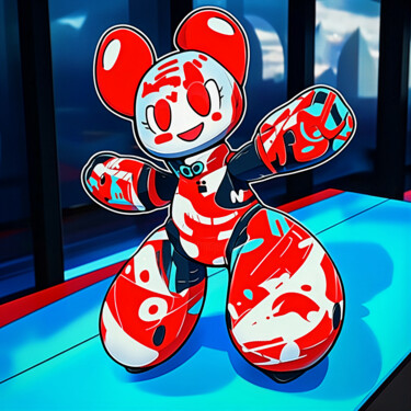 数字艺术 标题为“Urban Battle Bot —…” 由Miroslava Kettounen, 原创艺术品, 2D数字工作