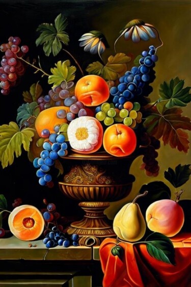 数字艺术 标题为“Натюрморт 2” 由Georgii Stepanov, 原创艺术品, 数字油画 安装在artwork_cat.上
