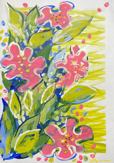绘画 标题为“Spring to our lives…” 由Anna Veber, 原创艺术品, 丙烯