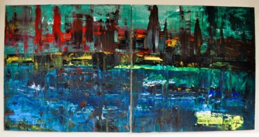 Peinture intitulée "paris" par Sofia Skarogianni, Œuvre d'art originale, Huile