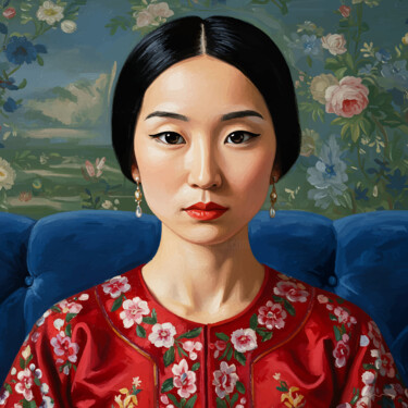 数字艺术 标题为“PORTRAIT THE FACEWO…” 由Marco Victorino, 原创艺术品, AI生成的图像