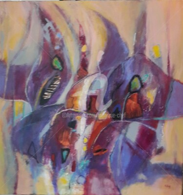 Peinture intitulée "Ombre et Lumière  2…" par Monique Chef, Œuvre d'art originale, Acrylique Monté sur Châssis en bois