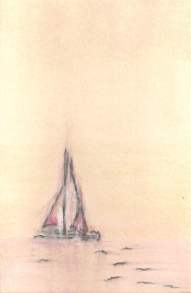 绘画 标题为“Sailboat 4” 由Juli Southmayd, 原创艺术品, 油