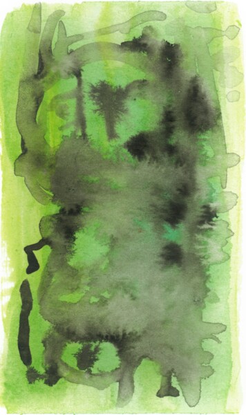 Peinture intitulée "abstract waterscape…" par Lya Helia, Œuvre d'art originale, Acrylique
