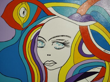 Peinture intitulée "corps" par Claire M, Œuvre d'art originale, Acrylique