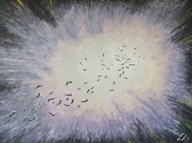 Pintura titulada "Deep ocean" por Silvia Sas, Obra de arte original, Acrílico Montado en Bastidor de camilla de madera