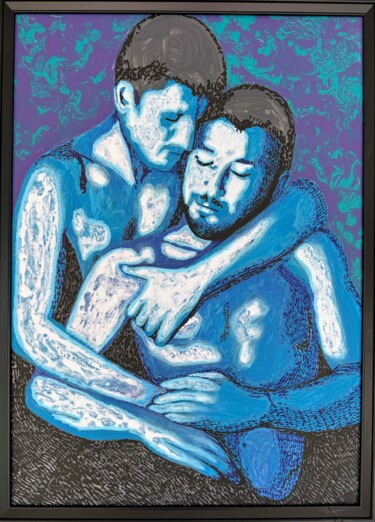 Painting titled "Aver Cura n.7" by Stefano Pallara, Original Artwork, Acrylic