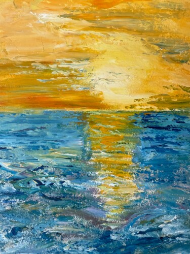 "Sunny Path" başlıklı Tablo Kseniia Stafeeva tarafından, Orijinal sanat, Petrol