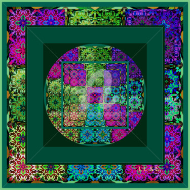 제목이 "FOULARD ARTISTICI I…"인 섬유 예술 Laila Lago & C. By Iannilli Antonella로, 원작, 섬유 섬유