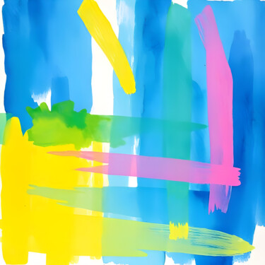 Printmaking titled "Why So Colorful?" by Ivy Blue, Original Artwork, Digital Print