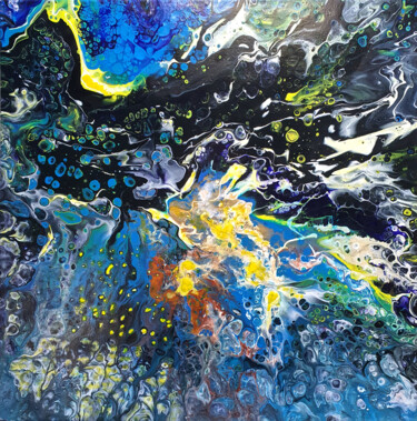 Peinture intitulée "DelSoko 103." par Guy Henri Delvoye (DelSoko), Œuvre d'art originale, Acrylique Monté sur Châssis en bois