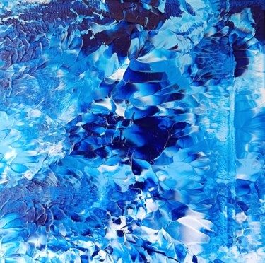 Peinture intitulée "N°105 Reflet N°2" par Joelle Girard, Œuvre d'art originale, Acrylique Monté sur Châssis en bois