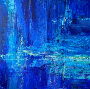 绘画 标题为“Electric Silence” 由Kateryna Fedotova, 原创艺术品, 丙烯 安装在木质担架架上