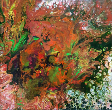 Peinture intitulée "DelSoko 92." par Guy Henri Delvoye (DelSoko), Œuvre d'art originale, Acrylique Monté sur Châssis en bois