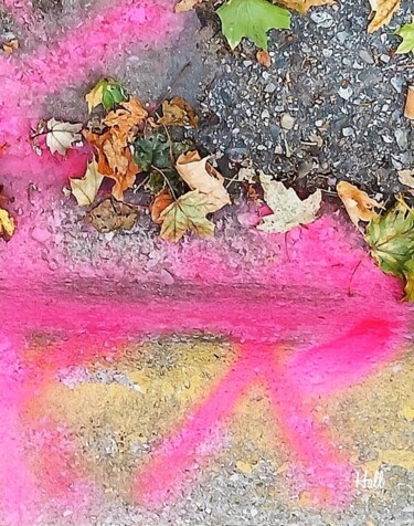 Fotografie getiteld "Curb 2" door Brian W. Hall, Origineel Kunstwerk, Digitale fotografie Gemonteerd op artwork_cat.