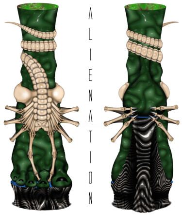 数字艺术 标题为“Alienation” 由Ouraniart, 原创艺术品, 数字油画
