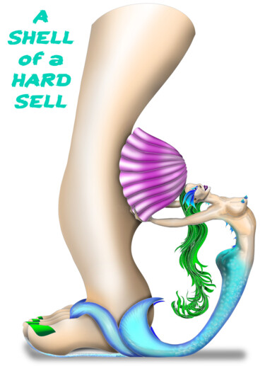 A Shell of a Hard Sell 数字艺术 标题为“A Shell of a Hard S…” 由Ouraniart, 原创艺术品, 数字油画