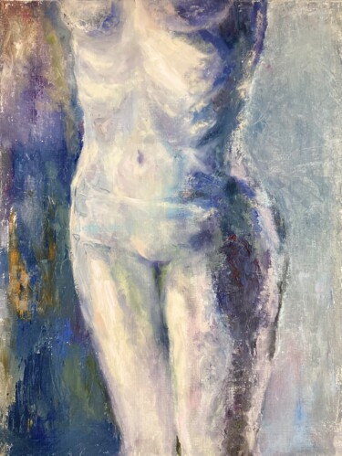 Blue figure Картина под названием "Blue figure" - Olga Polianska, Подлинное произведение искусства, Масло Установлен на Деревянная рама…