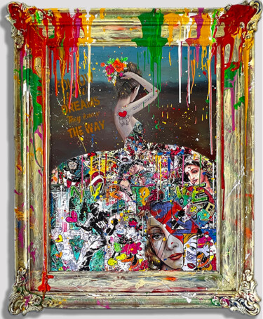 Painting titled "They Know the Way" by Gardani, Original Artwork, Acrylic Mounted on Wood Stretcher frame