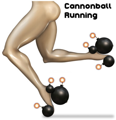 数字艺术 标题为“Cannonball Running” 由Ouraniart, 原创艺术品, 数字油画