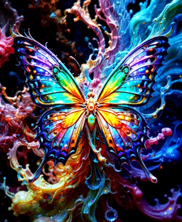 数字艺术 标题为“Butterfly 003” 由Burkhard Baier, 原创艺术品, 2D数字工作