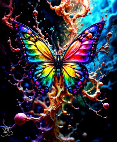 数字艺术 标题为“Butterfly 004” 由Burkhard Baier, 原创艺术品, 2D数字工作