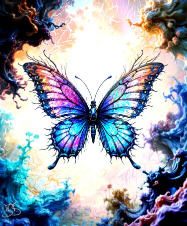数字艺术 标题为“Butterfly 006” 由Burkhard Baier, 原创艺术品, 2D数字工作