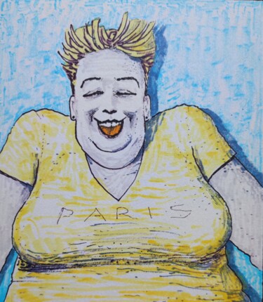 Rysunek zatytułowany „Emily” autorstwa Milto Sideris, Oryginalna praca, Marker