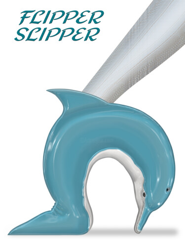 数字艺术 标题为“Flipper Slipper” 由Ouraniart, 原创艺术品, 数字油画