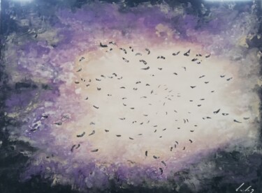 Pintura titulada "Deep ocean-1" por Silvia Sas, Obra de arte original, Acrílico Montado en Bastidor de camilla de madera