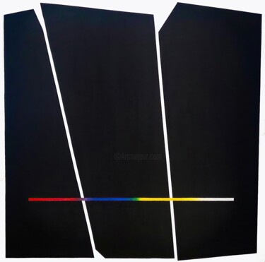 Ray modern abstract artwork Картина под названием "Ray modern abstract…" - Veronika Obushikhina, Подлинное произведение искусства, Акрил