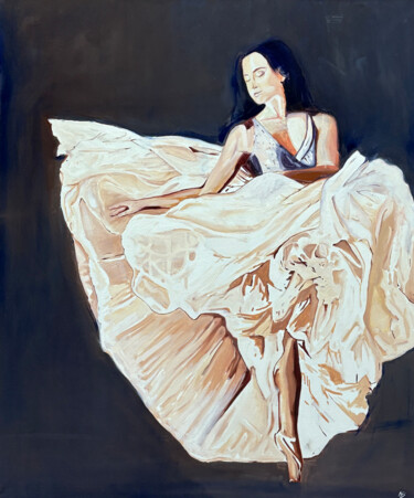 Pintura titulada "Peace" por Kamila Sitak, Obra de arte original, Oleo Montado en Bastidor de camilla de madera