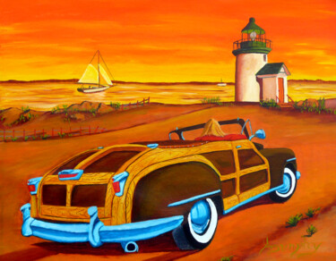 Serene Sunset Sojourn Painting titled "Serene Sunset Sojou…" by Anthony Dunphy, Original Artwork, Acrylic