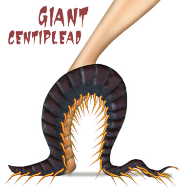 数字艺术 标题为“Giant Centiplead” 由Ouraniart, 原创艺术品, 数字油画