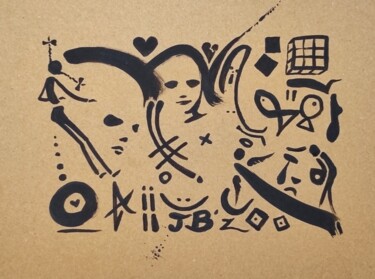 绘画 标题为“Pigtails, Rubik's m…” 由Milto Sideris, 原创艺术品, 丙烯