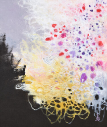 Being in the Present Moment Schilderij getiteld "Being in the Presen…" door Misako Chida, Origineel Kunstwerk, Acryl