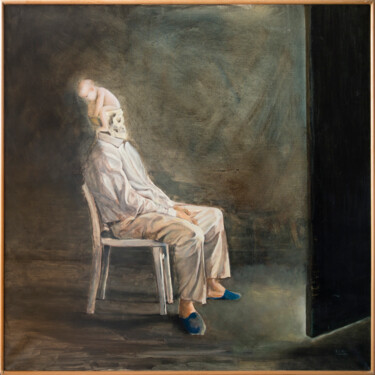 Painting titled "Sin.Titulo." by Francisco Plá, Original Artwork, Oil Mounted on Wood Stretcher frame