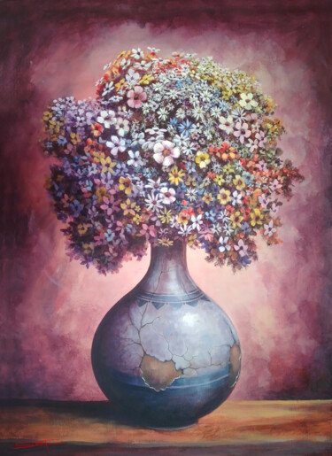 Peinture intitulée "Righteous Cycle" par Bani Mokawas (Svlla), Œuvre d'art originale, Acrylique